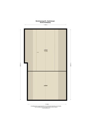 Floorplan - Benteloseweg 50, 7482 PN Haaksbergen